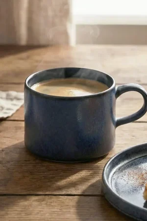 Tasse à café bleu carbone 30cl Quantité Limitée